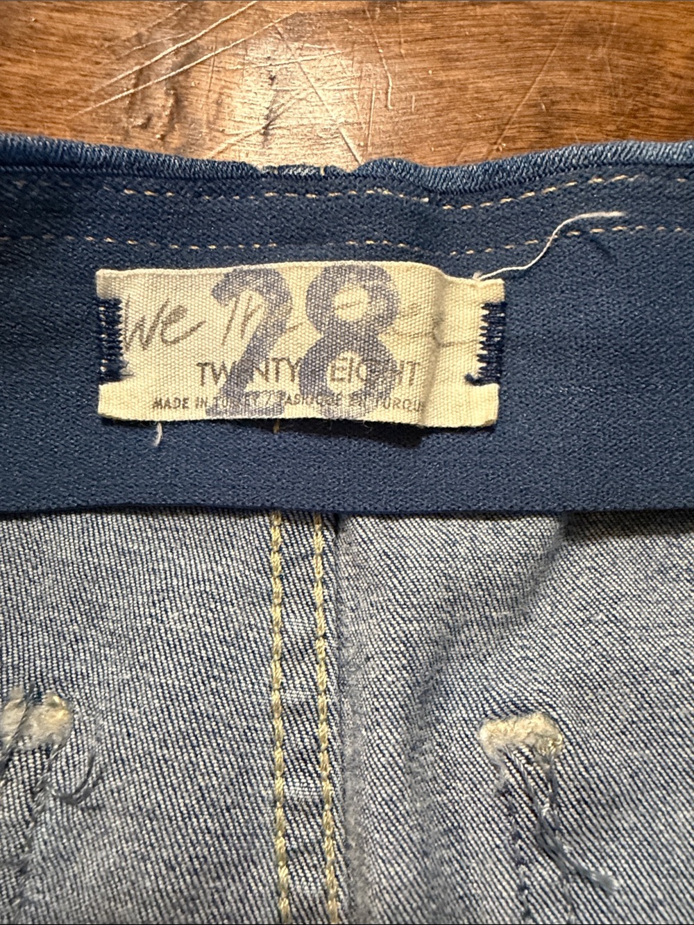 We the Free Drapey A-Line Pull-On Bell Bottom Jeans, size 28 - Picture 5 of 8